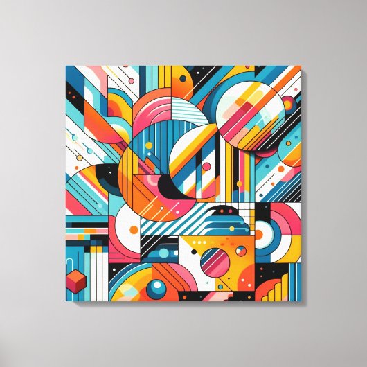 Impression de toile d'étirement - Art géométrique (Recto)
