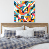 Impression de toile d'étirement - Art géométrique  (Insitu(Chambre))