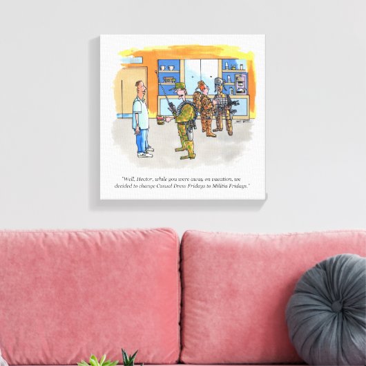 Impression de toile du vendredi de la milice (Insitu(Salon))