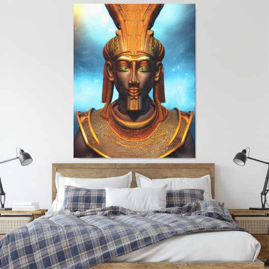Impression de toile égyptienne Osiris (Insitu(Chambre))