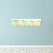 Impression de toile - Eléphants multicolores (Insitu (Plancher de Bois))