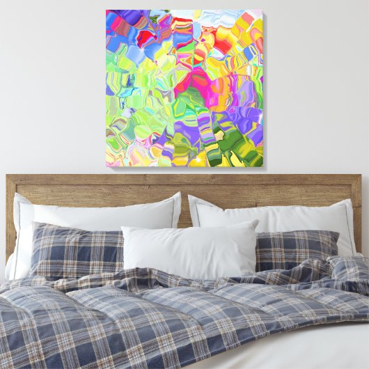 Impression de toile enrobée de couleur liquide (Insitu(Chambre))