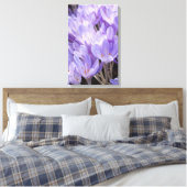 Impression de toile enrobée de crocus (Insitu(Chambre))