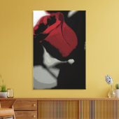 Impression de toile enroulée - Rose rouge simple (Insitu(Salon))