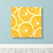 Impression de toile enveloppée d'oranges (Insitu (Plancher de Bois))