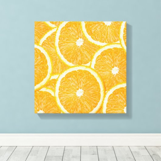 Impression de toile enveloppée d'oranges (Insitu (Plancher de Bois))