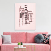 Impression de toile enveloppée - L'amour est le mé (Insitu(Salon))