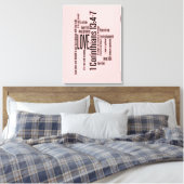 Impression de toile enveloppée - L'amour est le mé (Insitu(Chambre))