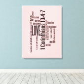Impression de toile enveloppée - L'amour est le mé (Insitu (Plancher de Bois))