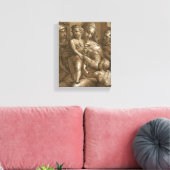 Impression de toile enveloppée "Vierge, Enfant et (Insitu(Salon))