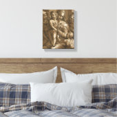 Impression de toile enveloppée "Vierge, Enfant et (Insitu(Chambre))