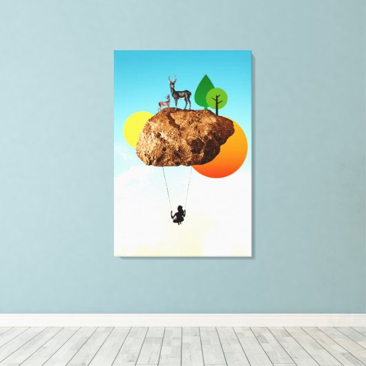 Impression de toile étirée (Insitu (Plancher de Bois))