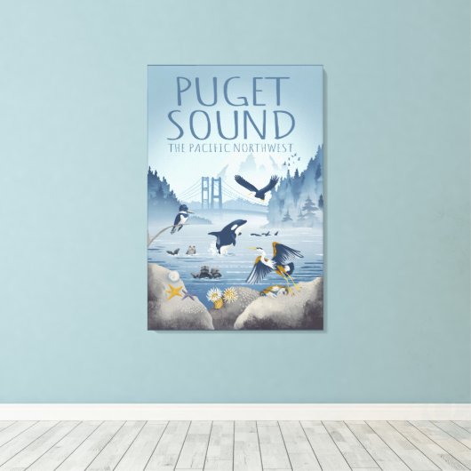 Impression de toile étirée (Insitu (Plancher de Bois))