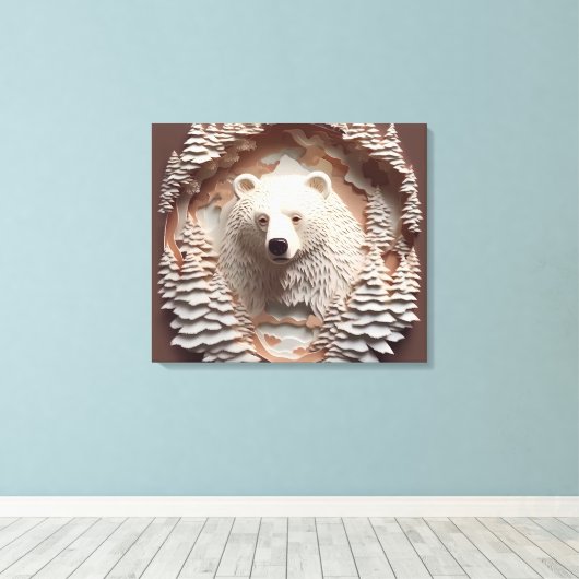 Impression de toile étirée (Insitu (Plancher de Bois))