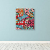 Impression de toile étirée Abstraite (Insitu (Plancher de Bois))