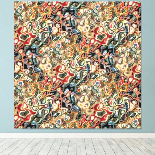 Impression de toile étirée Abstraite (Insitu (Plancher de Bois))