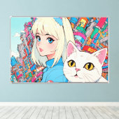 Impression de toile étirée Anime (Insitu (Plancher de Bois))