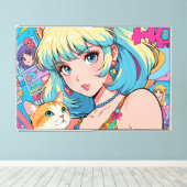 Impression de toile étirée Anime (Insitu (Plancher de Bois))