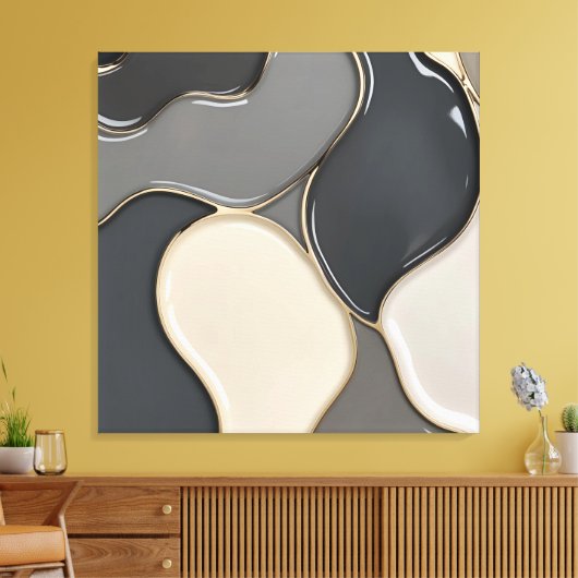 Impression de toile étirée dans un graphique éléga (Insitu(Salon))