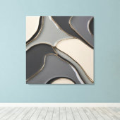 Impression de toile étirée dans un graphique éléga (Insitu (Plancher de Bois))