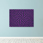 Impression de toile étirée d'art spiral (Insitu (Plancher de Bois))