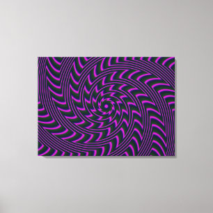 Impression de toile étirée d'art spiral