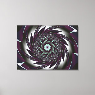 Impression de toile étirée d'art spiral