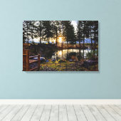 Impression de toile étirée de coucher de soleil Id (Insitu (Plancher de Bois))