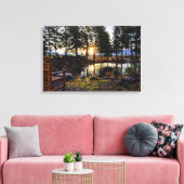 Impression de toile étirée de coucher de soleil Id (Insitu(Salon))