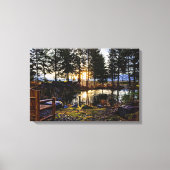 Impression de toile étirée de coucher de soleil Id (Recto)