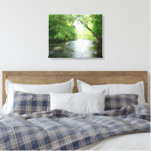 Impression de toile étirée de crique de forêt (Insitu(Chambre))