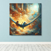 Impression de toile étirée de la reine des nuages (Insitu (Plancher de Bois))