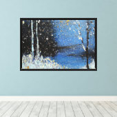 Impression de toile étirée de neige (Insitu (Plancher de Bois))