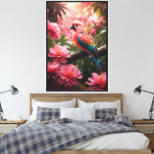 Impression de toile étirée de perroquet (Insitu(Chambre))