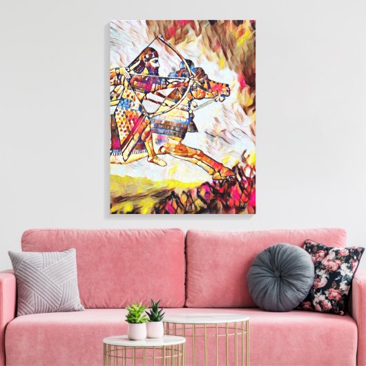 Impression de toile étirée du guerrier (Insitu(Salon))