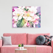 Impression de toile étirée en fleur de pomme (Insitu(Salon))