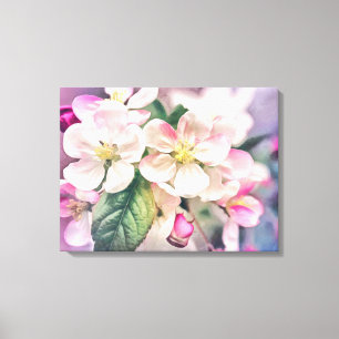 Impression de toile étirée en fleur de pomme
