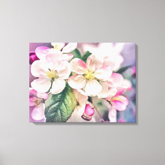 Impression de toile étirée en fleur de pomme (Recto)