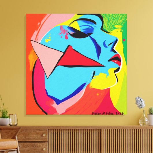 Impression de toile étirée face (Insitu(Salon))