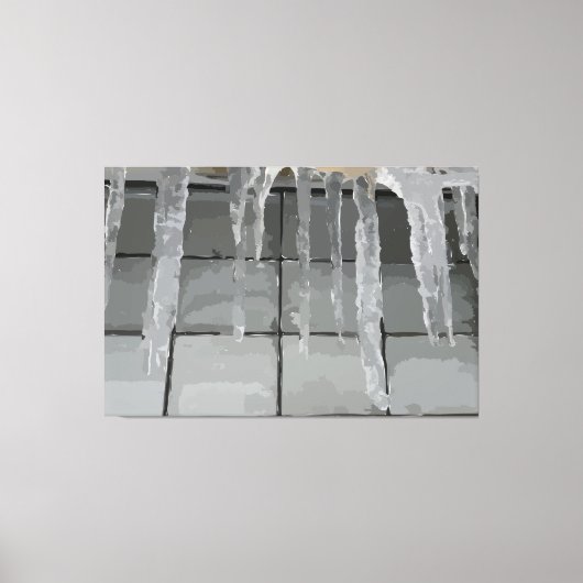 Impression de toile étirée Icicle (Recto)