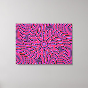 Impression de toile étirée spirale