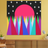 Impression de toile étirée Star Sunset (Insitu(Salon))