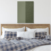 Impression de toile étirée verte Bruit et mousse ( (Insitu(Chambre))