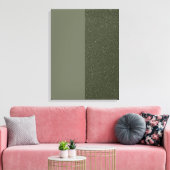 Impression de toile étirée verte Bruit et mousse ( (Insitu(Salon))