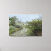 Impression de toile étirée vue rivière (Recto)