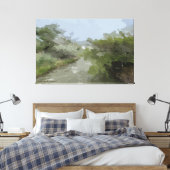 Impression de toile étirée vue rivière (Insitu(Chambre))