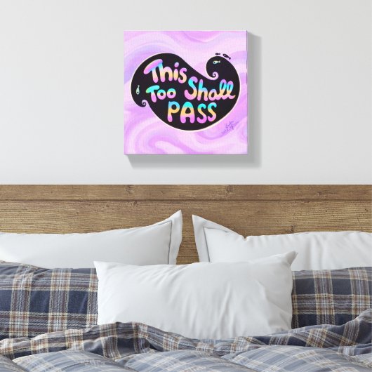 Impression De Toile Étitrée De La Vague De Passage (Insitu(Chambre))