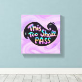 Impression De Toile Étitrée De La Vague De Passage (Insitu (Plancher de Bois))