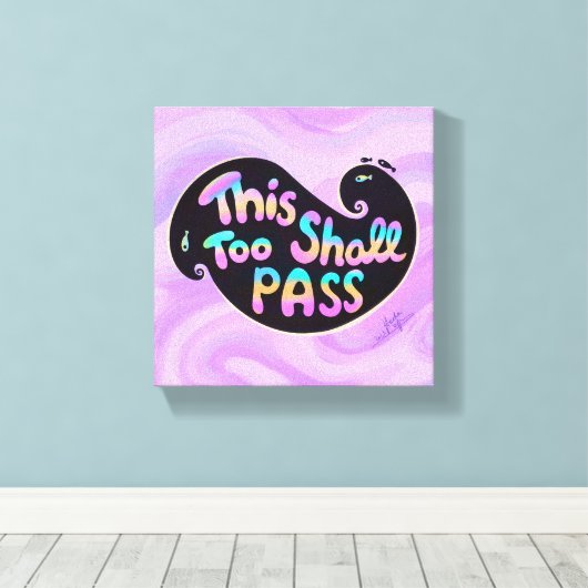 Impression De Toile Étitrée De La Vague De Passage (Insitu (Plancher de Bois))