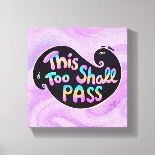 Impression De Toile Étitrée De La Vague De Passage (Recto)